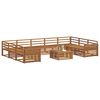 vidaXL Sofagarnituren 10 pcs Natur Massivholz Akazie