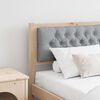 vidaXL Kopfteil Sonstiges Braun und hellgrau 160 cm Massivholz Kiefer