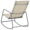 vidaXL Garten-Schaukelstuhl Creme 95x54x85 cm Textilene