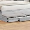 vidaXL Bettschubladen Graues Sonoma 140 x 36,5 x 16,5 cm Holzwerkstoff