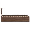 vidaXL Bettrahmen Braun Eichen-Optik 75 x 190 cm Holzwerkstoff