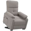 vidaXL Aufstehsessel Taupe Stoff