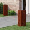 vidaXL Solar LED Weg Licht 2 pcs Bronze Wetterfeststahl
