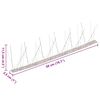 vidaXL 40-tlg. Taubenabwehr Spikes-Set Edelstahl 20 m 5-reihig