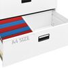 vidaXL Aktenschrank Wei&szlig; 90x46x134 cm Stahl