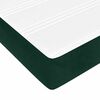 vidaXL Boxspringbett mit Matratze Dunkelgr&uuml;n 160x200 cm Samt