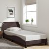 vidaXL Bettgestell "Dover" Dunkelbraun 90x190 cm Stoff