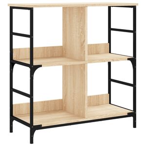 vidaXL B&uuml;cherregal Sonoma-Eiche 78,5x33x82 cm Holzwerkstoff