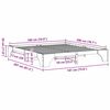 vidaXL Bettrahmen Wei&szlig; 180 x 200 cm Massives Kiefernholz