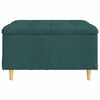 vidaXL Knopf Hocker mit Kissen Dunkelgr&uuml;n 80 x 80 x 45 cm Stoff