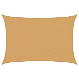 vidaXL Sonnensegel 160 g/m&sup2; Rechteckig Sandfarben 2x3 m HDPE