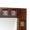 vidaXL Badezimmer Spiegel Walnuss 50 x 70 x 3 cm Massivholz Mango