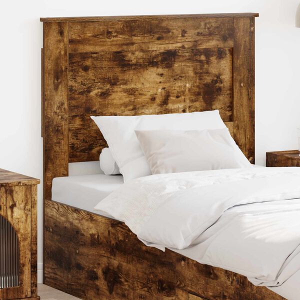 vidaXL Kopfteil mit Kopfteil Ger&auml;ucherte Eiche 75 cm Holzwerkstoff