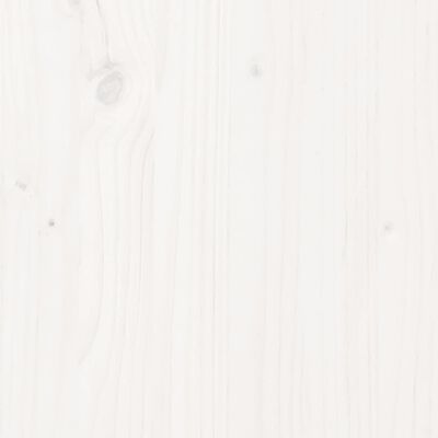 vidaXL Massivholzbett Kiefer 180x200 cm Weiß