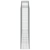 vidaXL Gabionen mit Hochbogen 8 Stk. 300x50x220/240cm Verzinktes Eisen