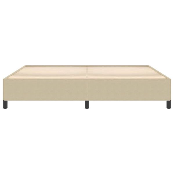 vidaXL Boxspringbett Grau-Gr&uuml;n 200 x 200 cm Samt