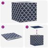 vidaXL Faltboxen 4 Stk. Blau 32x32x32 cm Vlies