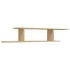 vidaXL TV-Wandregal Sonoma-Eiche 125x18x23 cm Holzwerkstoff