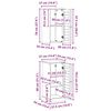 vidaXL Badezimmerm&ouml;bel-Set mit Regal VIGO 2 pcs Wei&szlig; und Antikwei&szlig;