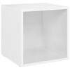 vidaXL 3-tlg. TV-Schrank-Set Wei&szlig; Holzwerkstoff