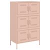 vidaXL Highboard Rosa 68x39x113 cm Stahl