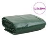 vidaXL Abdeckplane Gr&uuml;n 1,5x20 m 650 g/m&sup2;