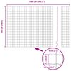 vidaXL Zaun mit Pfosten Gr&uuml;n 1 x 10 m Stahl und PVC