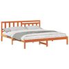 vidaXL Bettrahmen Wachsbraun 200 x 200 cm Massives Kiefernholz