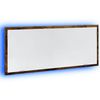 vidaXL LED-Badspiegel R&auml;uchereiche 100x8,5x37 cm Holzwerkstoff