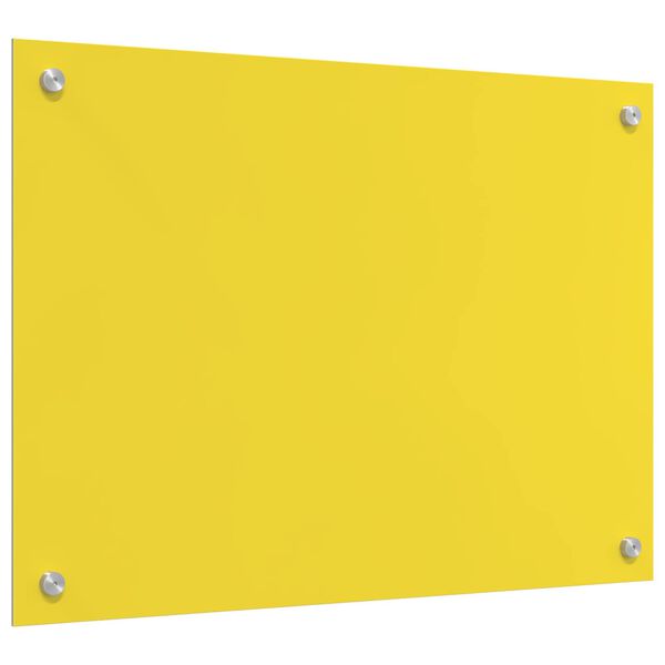 vidaXL Küchenrückwand Gelb 70 x 50 x 0,6 cm Gehärtetes Glas