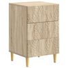 vidaXL Nachttisch Sonoma-Eiche 43 x 39,5 x 66,5 cm Holzwerkstoff