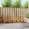 vidaXL Outdoor-Sofagarnitur 5 pcs Natur Massivholz Akazie