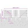 vidaXL Zaunpfosten Gr&uuml;n 100 x 0,6 m (19 x 19 mm Netz) Stahl und PVC