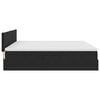vidaXL Bett mit Stauraum und LED mit LED Schwarz 200 x 200 cm Samt