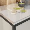vidaXL K&uuml;chenaufbewahrung mit Regal Silber 60 x 50 x 92 cm Stahl
