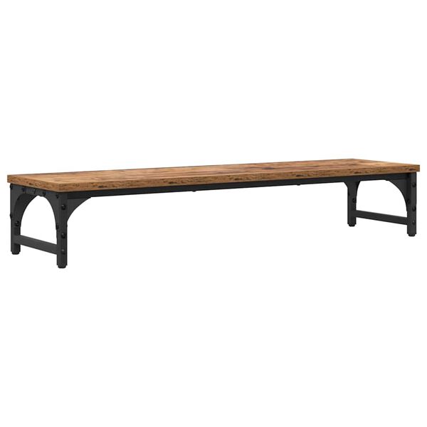 vidaXL Monitor Halterung Altholz 85 x 23 x 15,5 cm Holzwerkstoff
