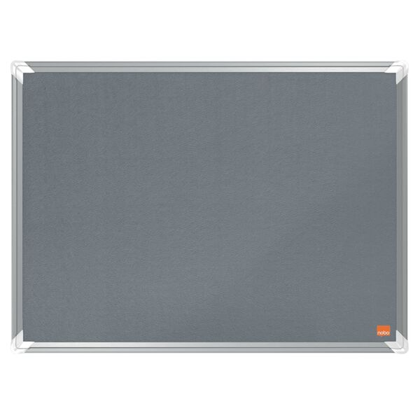 Nobo Filz-Pinnwand Premium Plus Grau 60x45 cm