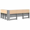 vidaXL Aufbewahrungskopfteil Graues Sonoma 207,5 x 137,5 x 76,5 cm