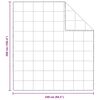 vidaXL Bettdecke Wei&szlig; 240 x 260 cm Feder