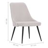 vidaXL Esszimmerst&uuml;hle 6 Stk. Creme Stoff