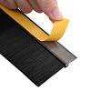vidaXL Selbstklebende T&uuml;rb&uuml;rstendichtungen 6 pcs Braun 100 cm