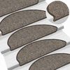 vidaXL Stufenmatten Selbstklebend Sisal-Optik 30 Stk. 65x21x4cm Grau-Beige