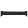 vidaXL Bettgestell Schwarz 75x190 cm Holzwerkstoff und Metall
