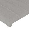 vidaXL Boxspringbett mit Matratze Hellgrau 120x200 cm Stoff