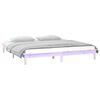 vidaXL Massivholzbett mit LEDs 160x200 cm