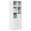 vidaXL Highboard mit Schubladen Wei&szlig; 45,5 x 34 x 127 cm