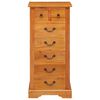 vidaXL Kommode Natur 45 x 35 x 100,5 cm Massives Mahagoni Holz