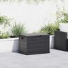 vidaXL Gartenlagerbox Anthrazit 77,5 x 54,5 x 53 cm Kunststoff
