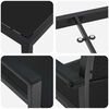 vidaXL Garten Essgruppe 5 pcs Schwarz Pulverbeschichteter Stahl