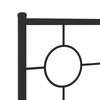 vidaXL Ersatz-Kopfteil Metall Schwarz 75 cm
